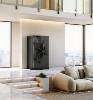 millionaire matte grey luxury safe