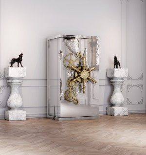 millionaire silver luxury safe