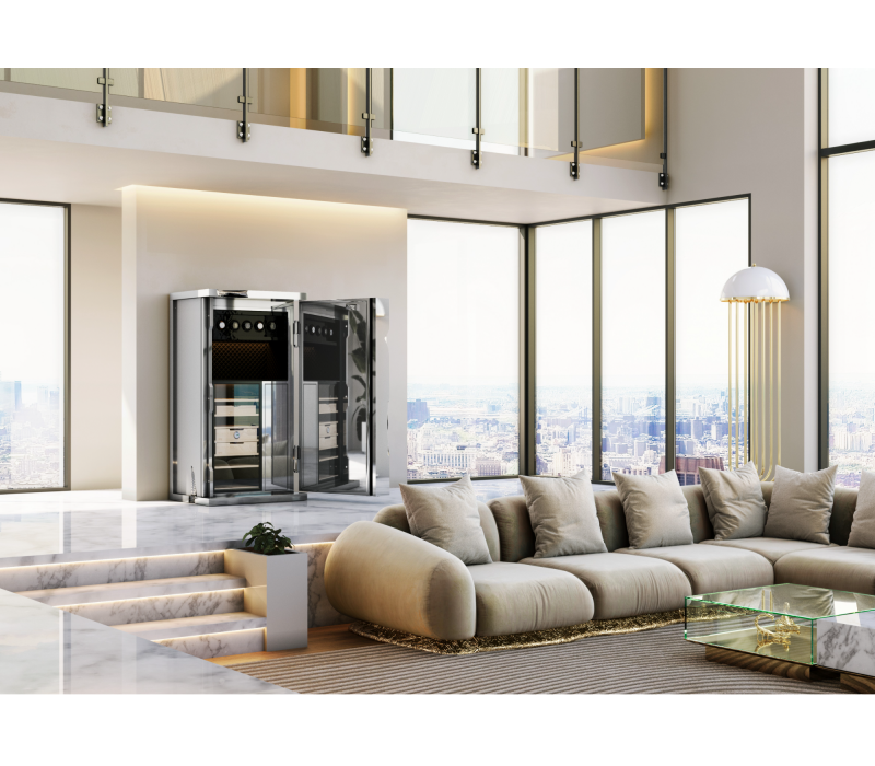 Millionaire Silver Cigar Luxury Safe mobile image 14