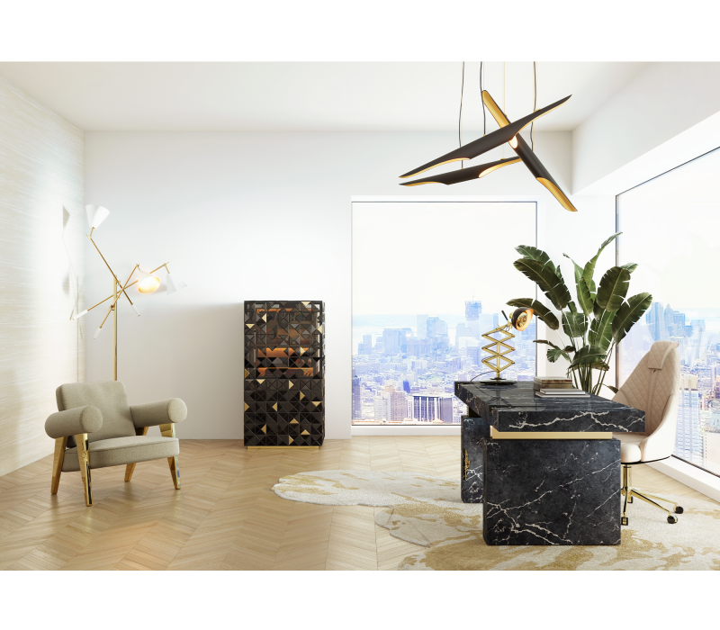 Habano Black Cigar Humidor Cabinet mobile image 6