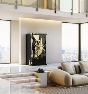 millionaire black gold luxury safe
