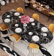 Pietra Oval Dining Table