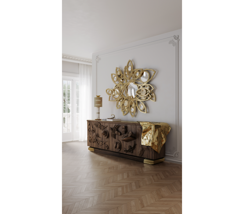 Voltaire Walnut Sideboard mobile image 7