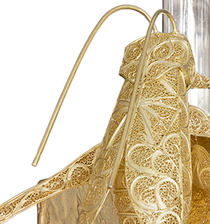 cubic filigree cricket small Wall Lamp
