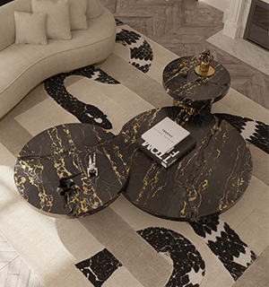 Empire portoro marble Center Table