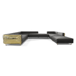 Imperfectio Black Modular Sofa