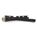 Imperfectio Black Modular Sofa
