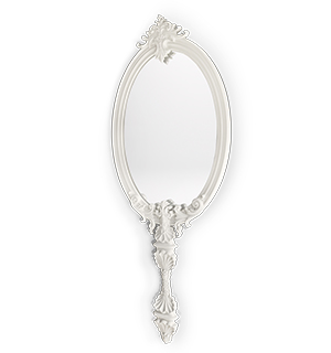 MARIE ANTOINETTE white mirror