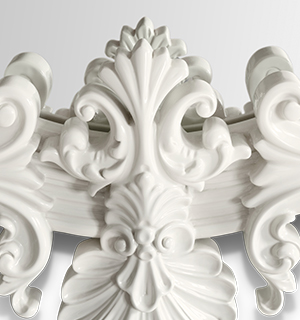 MARIE ANTOINETTE white mirror