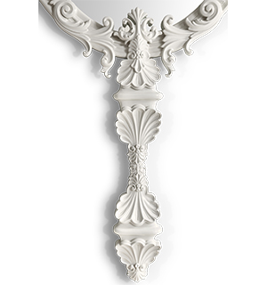 MARIE ANTOINETTE white mirror