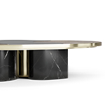 OPHELIA NERO MARQUINA MARBLE AND GOLD Center Table