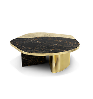 OPHELIA PORTORO MARBLE AND GOLD Center Table