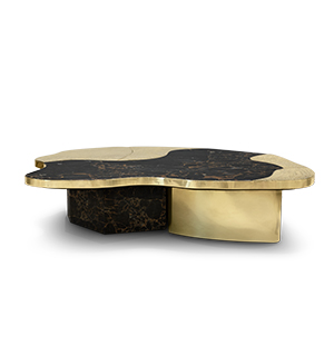 OPHELIA PORTORO MARBLE AND GOLD Center Table