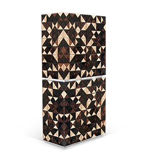 Pixel walnut ii Cabinet