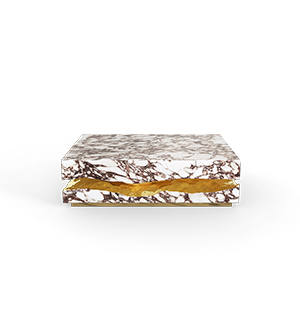 Quarry Calacatta violla marble Center Table