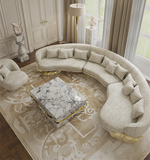 Quarry Carrara marble Center Table