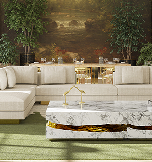 Quarry Carrara marble Center Table