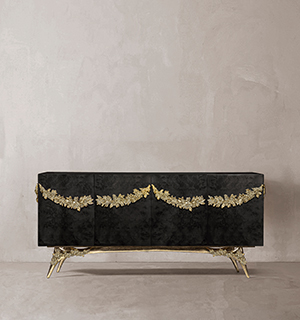 Majestic Black Walnut Root Veneer sideboard